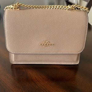 Coach Taupe Mini Clair Crossbody Purse